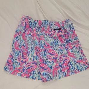 NEW Lilly Pulitzer Mens Capri Swim Bathing Trunks Shorts Cosmic Coral Size large